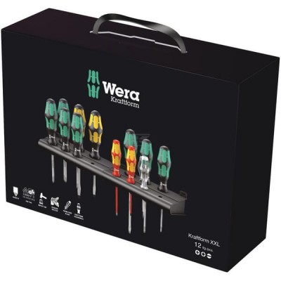 Zestaw wkrętaków Wera 12 ele. SC051010 | Exvi