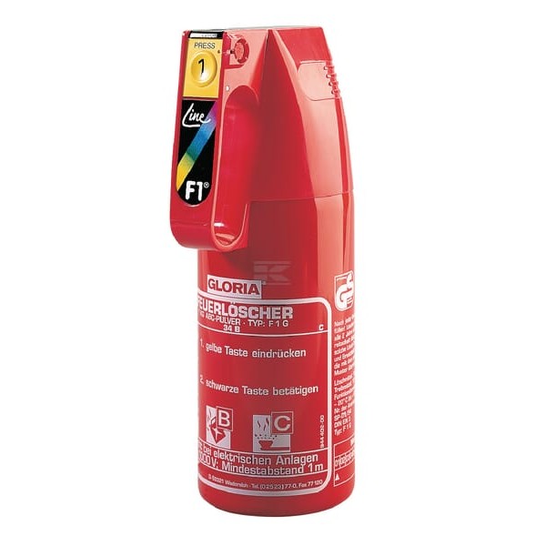 Gaśnica proszkowa F 1 G Gloria, 1 kg FLP1G | Exvi