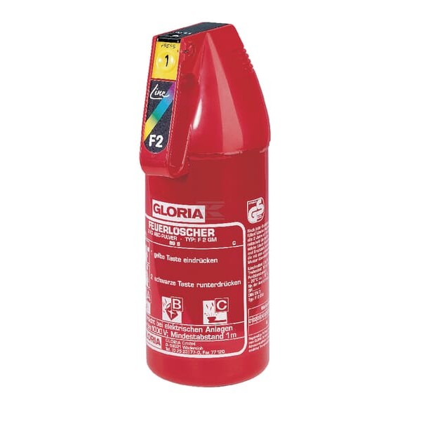 Gaśnica proszkowa F 2 G Gloria, 2 kg FLP2G | Exvi