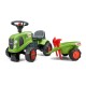 Jeździk Claas z przyczepą, grabiami i łopatą F212C | Exvi
