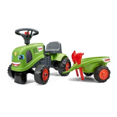 Jeździk Claas z przyczepą, grabiami i łopatą F212C | Exvi