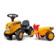 Jeździk JCB z przyczepą, grabiami i łopatą F215C | Exvi