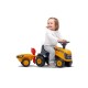 Jeździk JCB z przyczepą, grabiami i łopatą F215C | Exvi