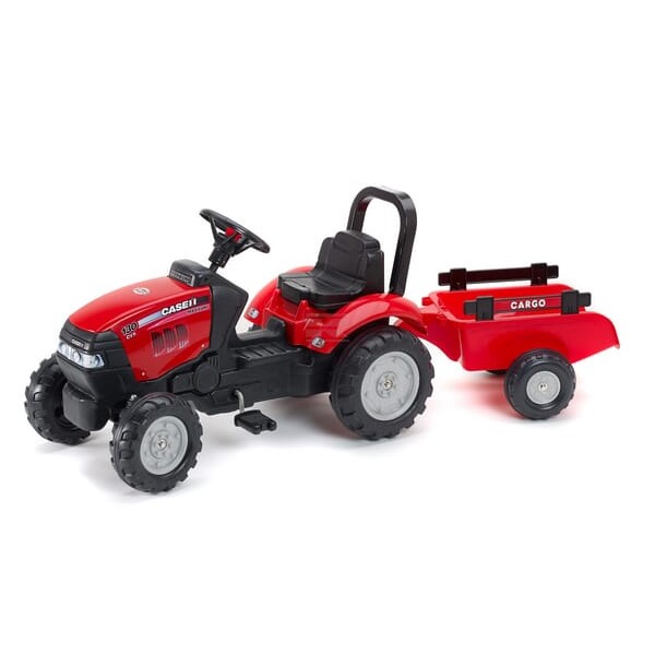 Ciągnik na pedały Case IH z przyczepą, Falk F961B | Exvi
