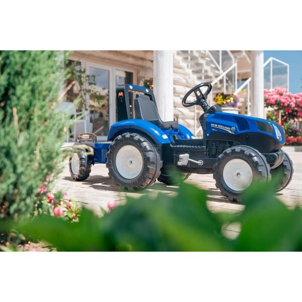 Traktor New Holland z przyczepą, Falk F3090B | Exvi