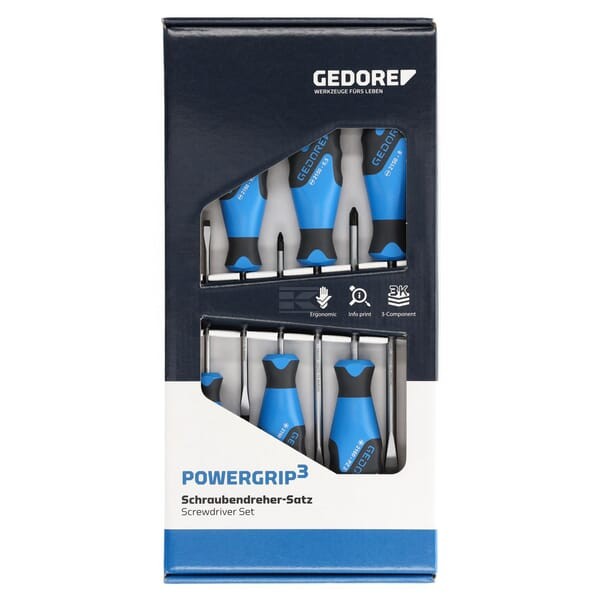 Zestawy wkrętaków Gedore, PZ 6 ele. SC21502160PZ06 | Exvi