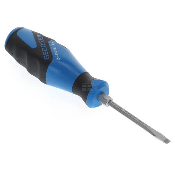 Wkrętak płaski z pobijakiem Gedore, 4,5 mm SC2154SK45 | Exvi