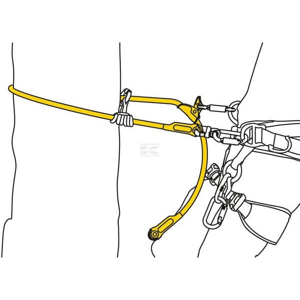 Lonża regulowana Microflip 4 m L33040 | Exvi