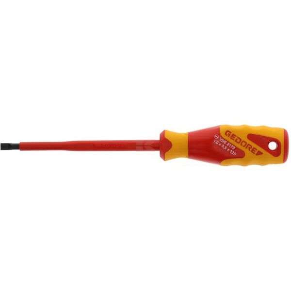 Wkrętak płaski VDE Gedore, 5,5x125 mm VDE217055 | Exvi