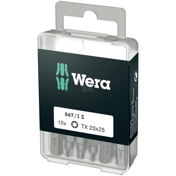 Bity Wera 1/4" TX, 20x25 10 szt. SC8671ZTX20DIY | Exvi