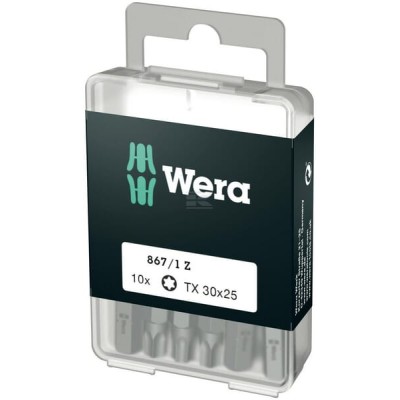 Bity Wera 1/4" TX, 30x25 10 szt. SC8671ZTX30DIY | Exvi