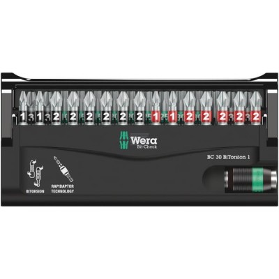 Zestaw bitów 1/4" Bit-Check 05057430001WERA | Exvi