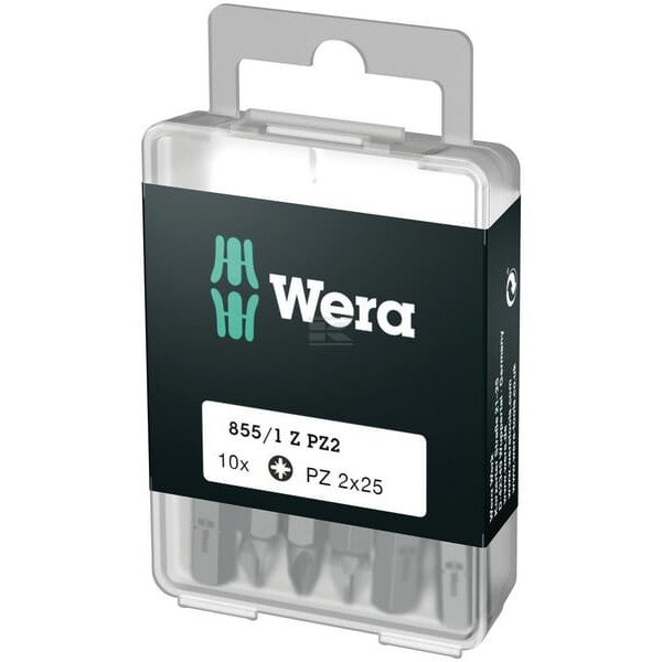 Bit krzyżowy Wera 1/4" PZ, 2x25 10 szt. SC8551ZPZ2DIY | Exvi