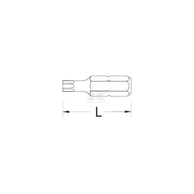 Bit Torx 1/4" T20 op. 10 szt. 687TXT25S010GED | Exvi
