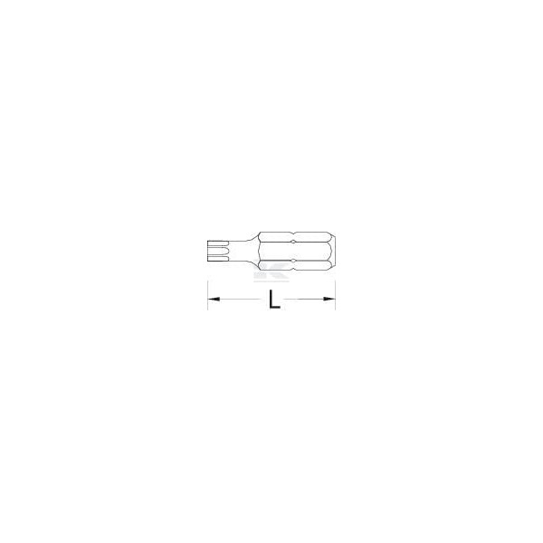 Bit Torx 1/4" T20 op. 10 szt. 687TXT25S010GED | Exvi