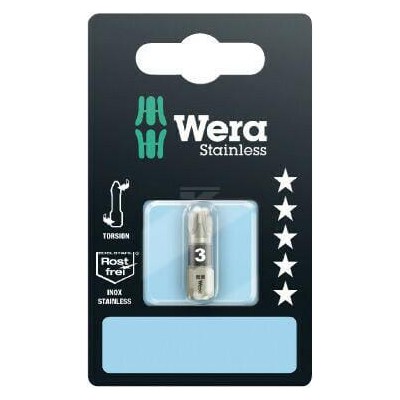 Bit krzyżowy 1/4" Wera PZ, 3x25 mm SC38551TSSBPZ3 | Exvi