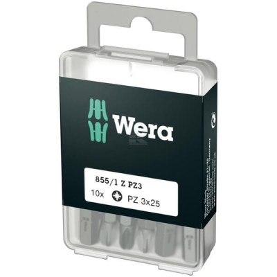 Bit krzyżowy Wera 1/4" PZ, 3x25 10 szt. SC8551ZPZ3DIY | Exvi
