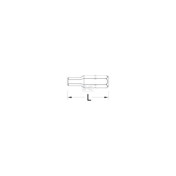 Bit 1/4" imbusowy do wkrętaka, 4 mm (10 6854S010GED | Exvi
