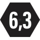 Bit 1/4" imbusowy do wkrętaka, 4 mm (10 6854S010GED | Exvi