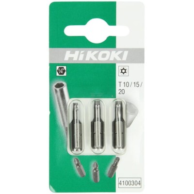 Bity Torx 1/4" z otworem T10 / T15 / T20 4100304 | Exvi