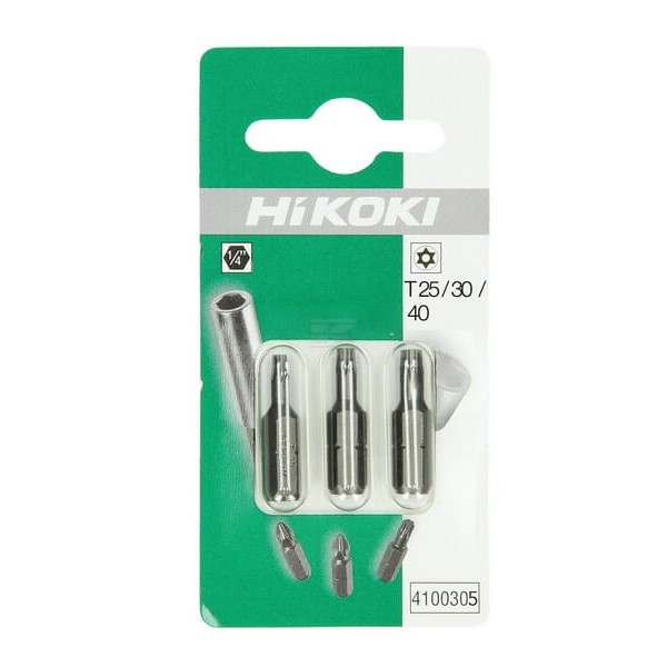 Bity Torx 1/4" z otworem T25 / T30 / T40 4100305 | Exvi