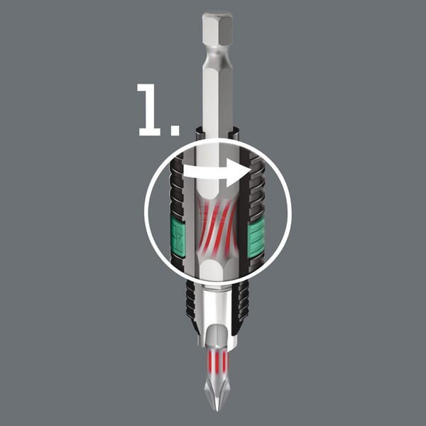Bit płaski przedłużany 1/4" BiTorsion Wera SC056064 | Exvi