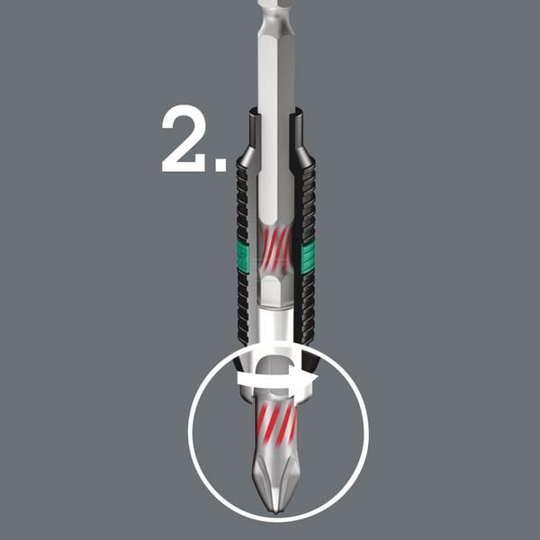 Bit płaski przedłużany 1/4" BiTorsion Wera SC056064 | Exvi