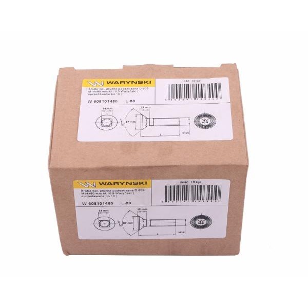 Śruba kpl. płużna podsadzana D 608 M14x60 608101460 | Exvi
