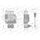Rozdzielacz hydrauliczny 2-sekcyjny max ROZ40L/2X1N | Exvi