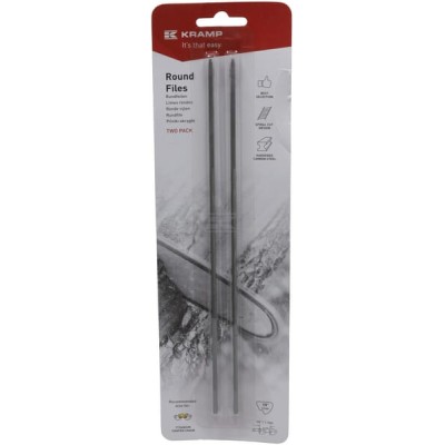 Pilnik okrągły, blister 2 sztuki 1/8" 3.2 mm 182FKR | Exvi
