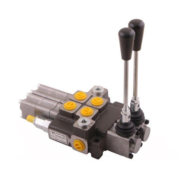 Rozdzielacz hydrauliczny 2-sekcyjny max ROZ40L/2X2P | Exvi
