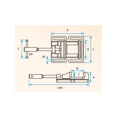 Imadła wiertarek Kanca, 150 mm MT6150N | Exvi