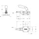Napinacz pionowy Destaco 603-M DE603M | Exvi
