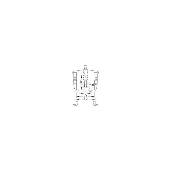 Ściągacz 3-ramienny Gedore, 140 mm HG1071 | Exvi
