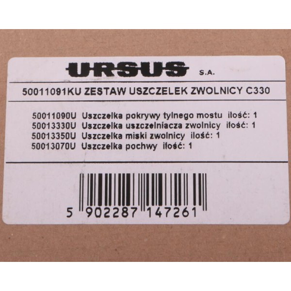 Komplet ( zestaw ) uszczelek zwolnicy 50/01-109/1 | Exvi