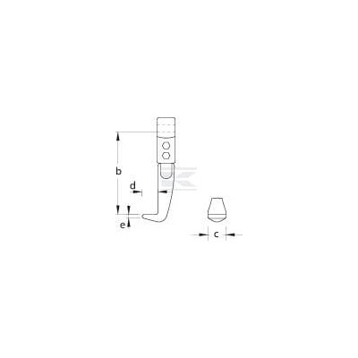 Hak do ściągacza 150 mm HG106B150N | Exvi