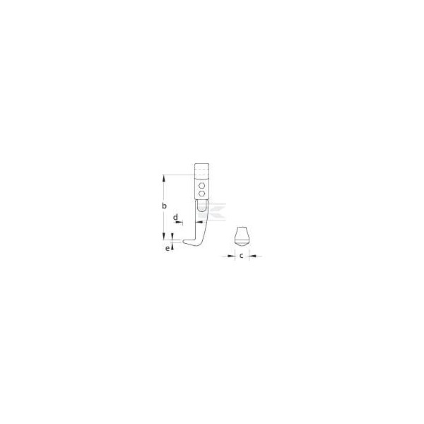 Hak do ściągacza 100 mm pasuje do HG HGE106A100N | Exvi