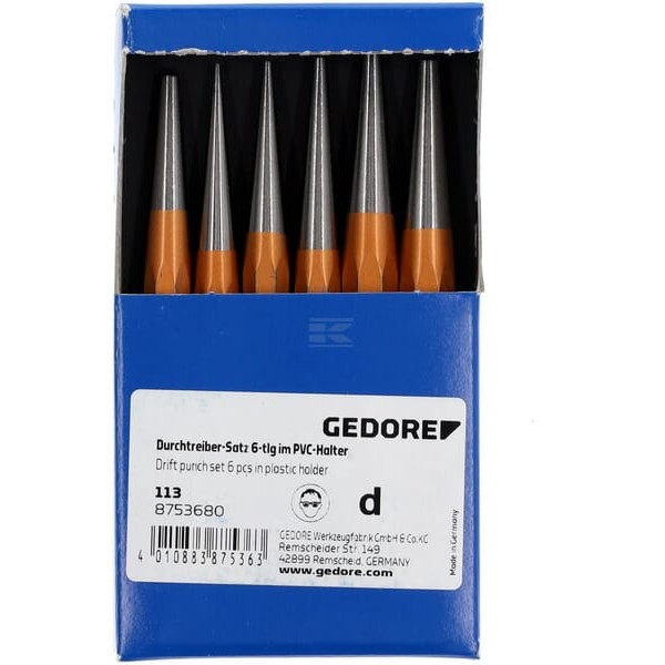 Zestaw dobijaków 6 ele. Gedore HG113 | Exvi