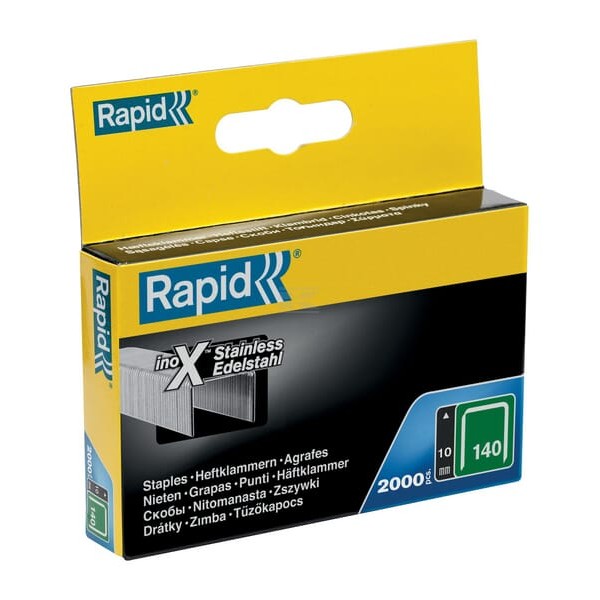 Zszywki Rapid 140/10 mm stal szlachetna 11910733 | Exvi
