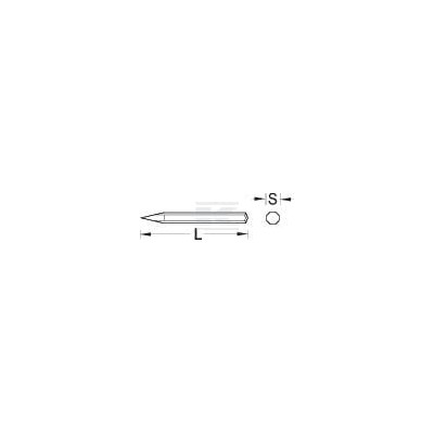 Dłuto szpiczaste 250x16 mm 111256GED | Exvi