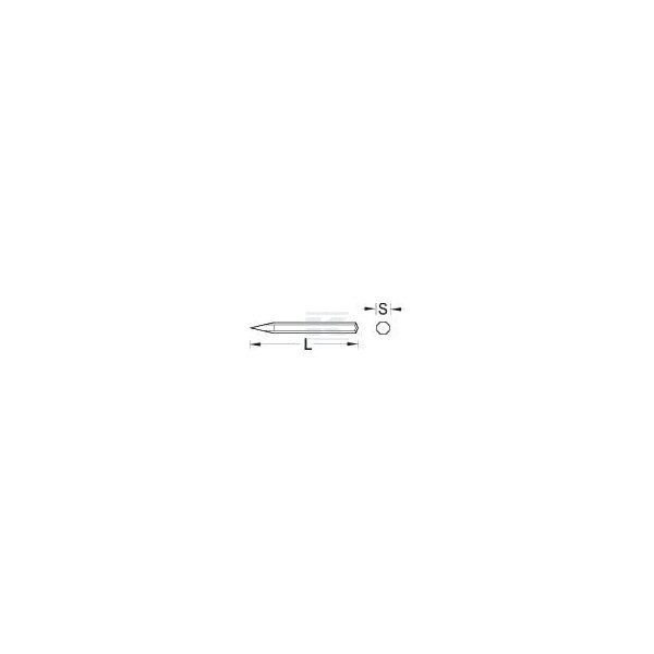 Dłuto szpiczaste 250x16 mm 111256GED | Exvi