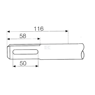 Wiertło udarowe 16x540 mm do betonu HBM160520 | Exvi