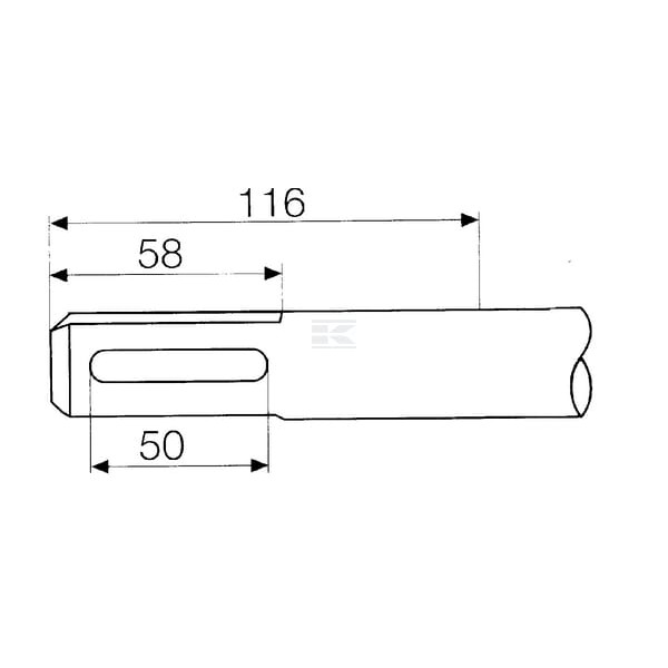 Wiertło udarowe 16x540 mm do betonu HBM160520 | Exvi