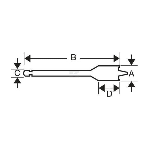 Wiertło piórkowe 30x152 mm do drewna Bahco 962930BAH | Exvi