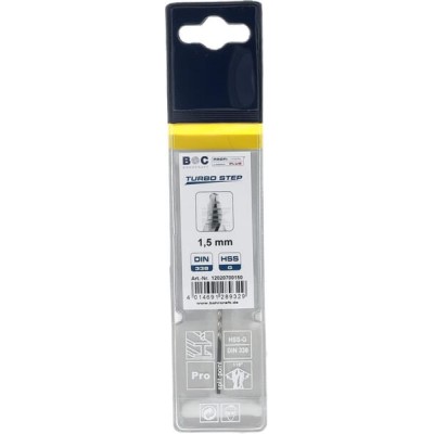 Wiertło 1.5 mm HSS-DIN338-G TURBO STEP 12020700150 | Exvi