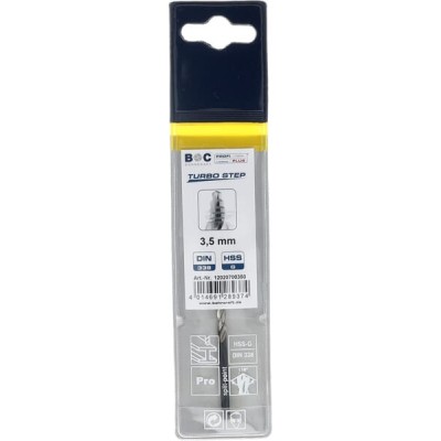 Wiertło 3.5 mm HSS-DIN338-G TURBO STEP 12020700350 | Exvi