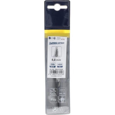 Wiertło 5.0 mm HSS-DIN338-G TURBO STEP 12020700500 | Exvi