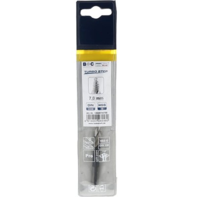 Wiertło 7.0 mm HSS-DIN338-G TURBO STEP 12020700700 | Exvi