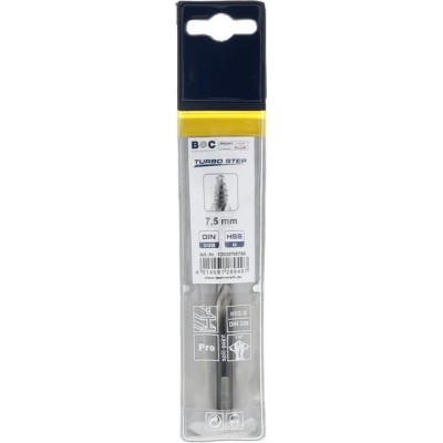 Wiertło 7.5 mm HSS-DIN338-G TURBO STEP 12020700750 | Exvi