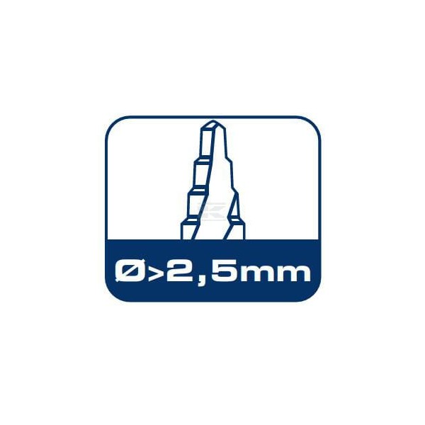 Wiertło 9.5 mm HSS-DIN338-G TURBO STEP 12020700950 | Exvi
